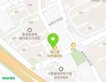 광주광역시 서구 송풍로 11 (풍암동) 지도