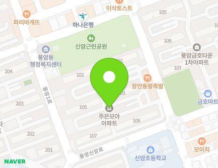 광주광역시 서구 풍암2로 36 (풍암동, 주은모아아파트) 지도