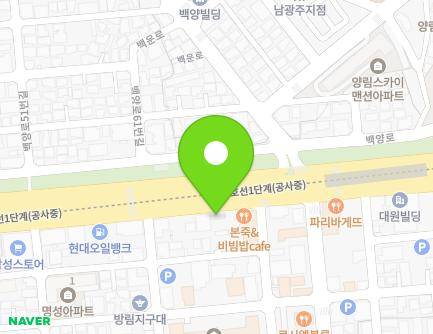 광주광역시 남구 대남대로 141 (봉선동, 현대과학) 지도