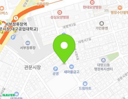 대구광역시 남구 관문시장1길 36 (대명동, 관문시장공영주차장) 지도