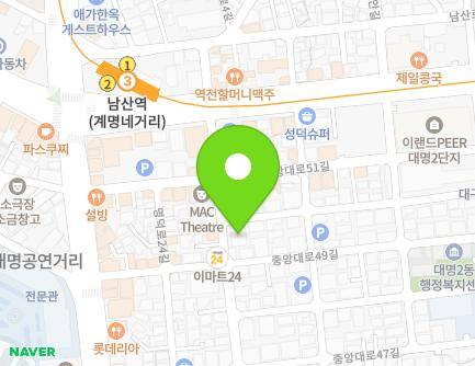 대구광역시 남구 명덕로26길 17-2 (대명동, 동성네오빌) 지도