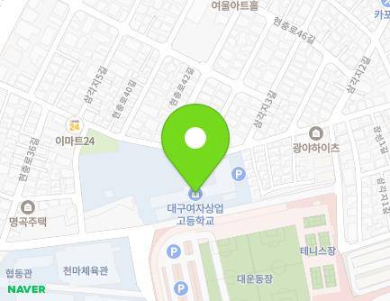 대구광역시 남구 현충로40길 50 (대명동, 대구여자상업고등학교) 지도