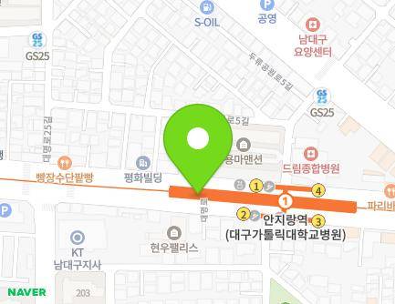 대구광역시 남구 대명로 지하71 (대명동, 대명역) 지도