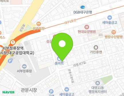 대구광역시 남구 관문시장1길 21 (대명동, 우정아트빌) 지도