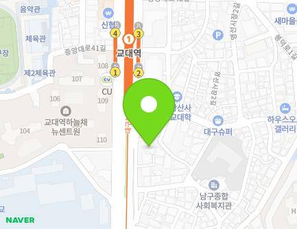 대구광역시 남구 중앙대로 184 (대명동) 지도
