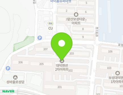 대구광역시 남구 앞산순환로 655 (봉덕동, 보성대덕2차아파트) 지도