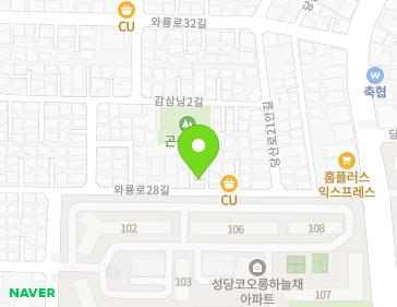 대구광역시 달서구 와룡로28길 101 (감삼동) 지도