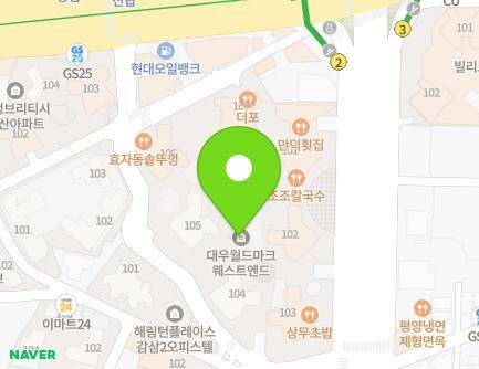 대구광역시 달서구 와룡로 169 (감삼동, 월드마크웨스트엔드) 지도