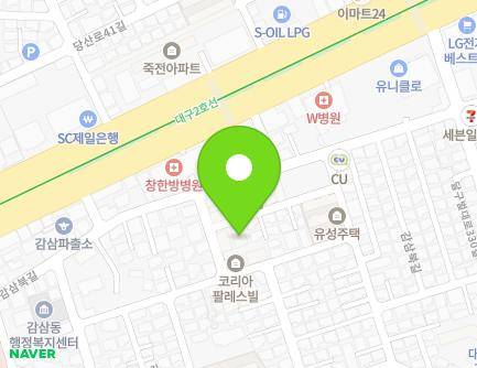 대구광역시 달서구 감삼북2길 6-33 (감삼동, 코리아팔레스빌) 지도