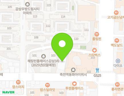 대구광역시 달서구 장기로 228 (감삼동, 죽전역한양아이클래스) 지도