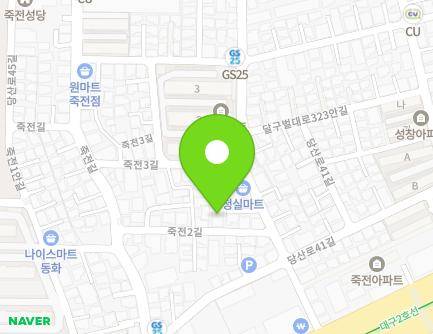 대구광역시 달서구 죽전2길 19 (감삼동, 대성빌라) 지도