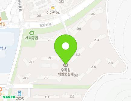 대구광역시 달서구 갈밭남로 12 (대곡동, 대구대곡수목원제일풍경채) 지도