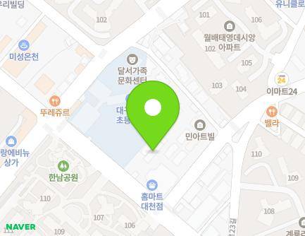대구광역시 달서구 월배로11길 34 (대천동) 지도