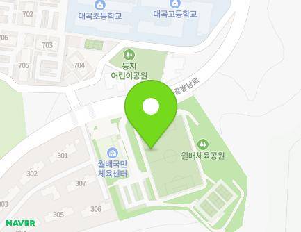 대구광역시 달서구 갈밭남로 76 (도원동, 월배국민체육센터) 지도