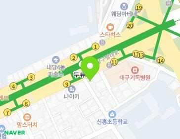 대구광역시 달서구 달구벌대로 1742 (두류동) 지도