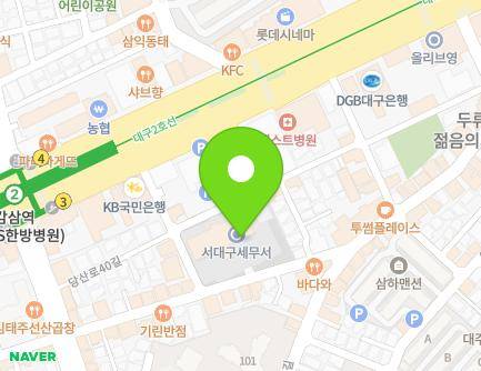 대구광역시 달서구 당산로38길 33 (두류동, 서대구세무서) 지도