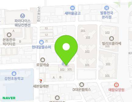 대구광역시 달서구 구마로14길 40 (본동, 창현아이빌) 지도
