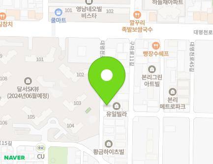 대구광역시 달서구 와룡로17길 60 (본리동, 옥산빌라) 지도