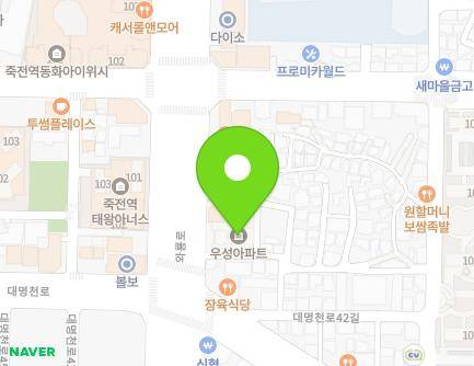 대구광역시 달서구 와룡로 108 (본리동, 우성아파트) 지도