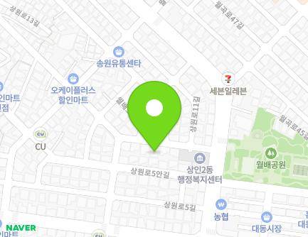 대구광역시 달서구 월배로32길 118 (상인동) 지도