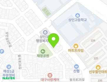 대구광역시 달서구 월곡로26안길 22 (상인동) 지도