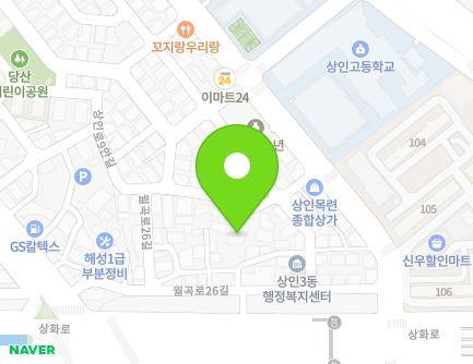 대구광역시 달서구 월곡로26안길 17-7 (상인동) 지도