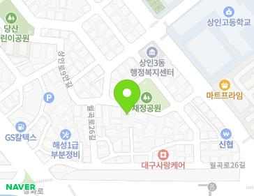 대구광역시 달서구 월곡로26안길 17-11 (상인동) 지도