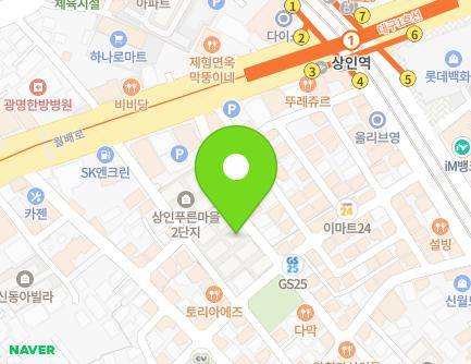 대구광역시 달서구 월배로46길 24 (상인동, 상인푸른마을) 지도