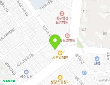 대구광역시 달서구 파도고개로 3 (성당동) 지도