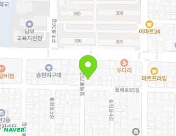 대구광역시 달서구 월배로75길 132 (송현동) 지도