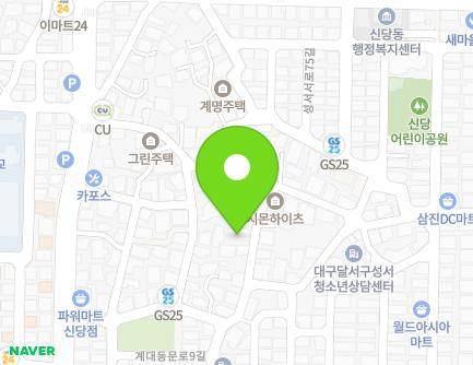 대구광역시 달서구 계대동문로9길 35 (신당동, 우림빌라) 지도