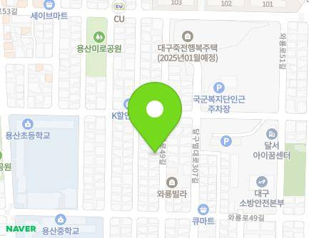 대구광역시 달서구 와룡로49길 56-17 (용산동, 용산빌라) 지도