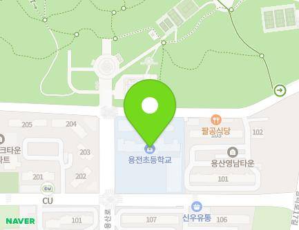 대구광역시 달서구 용산로 260 (용산동, 용전초등학교) 지도