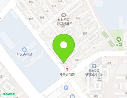 대구광역시 달서구 월성로 74 (월성동, 월성주공1단지) 지도