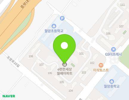 대구광역시 달서구 월성로 132 (월성동, e편한세상월배) 지도