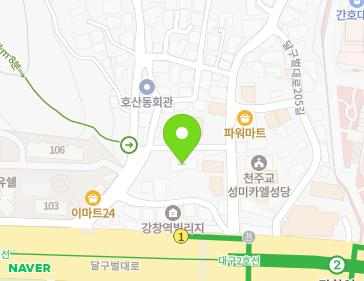 대구광역시 달서구 달구벌대로203길 17 (호산동) 지도