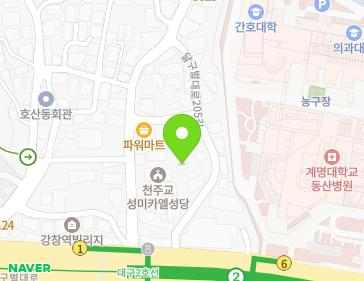 대구광역시 달서구 달구벌대로205길 9-8 (호산동) 지도