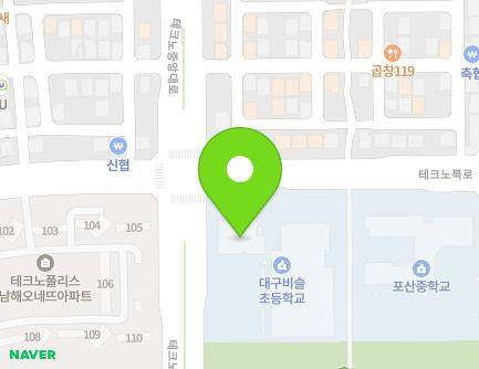 대구광역시 달성군 유가읍 테크노북로 142 (대구비슬유치원) 지도