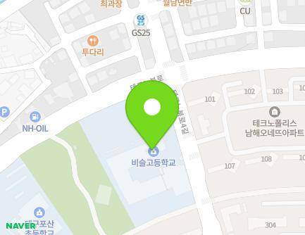 대구광역시 달성군 현풍읍 테크노북로 100 (비슬고등학교) 지도