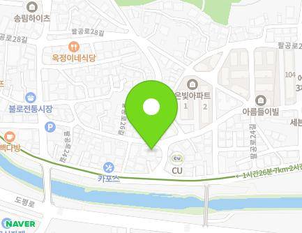 대구광역시 동구 팔공로26길 28 (도동) 지도