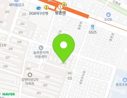 대구광역시 동구 동촌로56길 47 (방촌동, 강변다세대주택) 지도