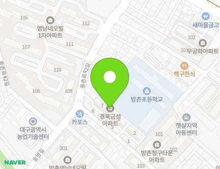 대구광역시 동구 화랑로73길 48 (방촌동, 경북금성아파트) 지도