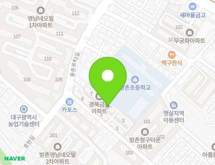 대구광역시 동구 화랑로73길 42 (방촌동, 경북금성아파트) 지도