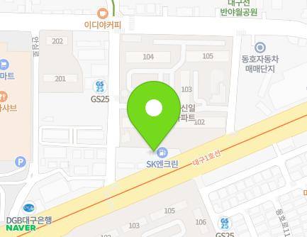대구광역시 동구 안심로 421 (신서동) 지도