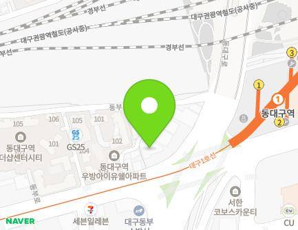 대구광역시 동구 동부로 121 (신천동, 경북산업직업전문학교) 지도