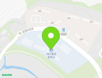 대구광역시 동구 연경지묘로 150 (지묘동) 지도