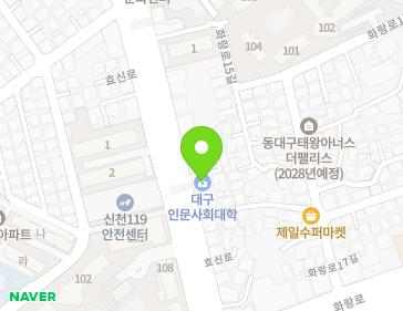 대구광역시 동구 효신로 14-2 (효목동) 지도