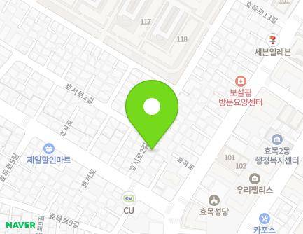 대구광역시 동구 효서로2길 6 (효목동, 화이트빌라) 지도