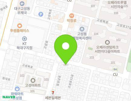 대구광역시 북구 고성로 158 (고성동2가) 지도