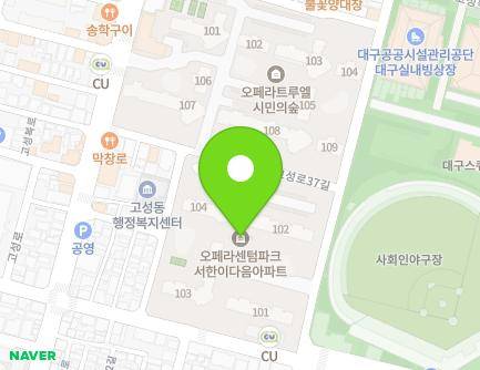 대구광역시 북구 고성로37길 1 (고성동3가, 오페라센텀파크서한이다음) 지도